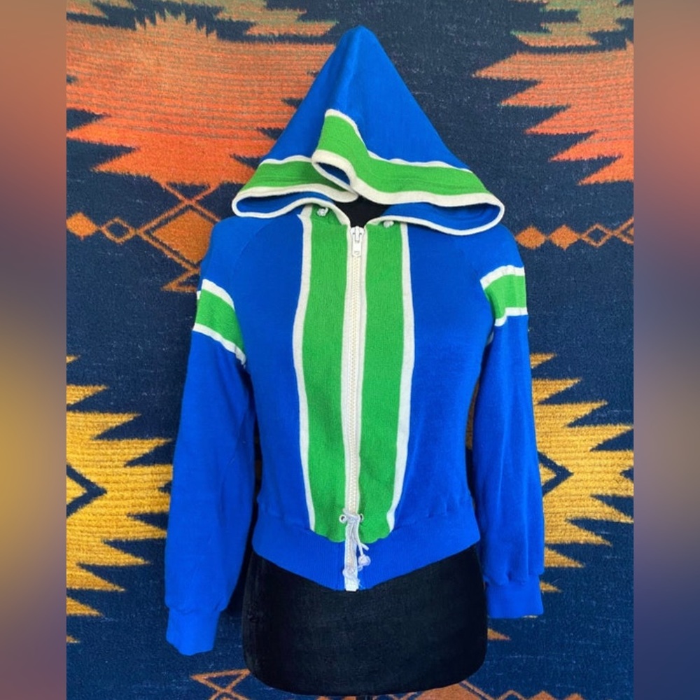 VTG 60’s Winning Ways Rad Oversized Droopy Zip up Unisex Hoodie!